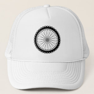 Mountain Bike Wheel - Black Trucker Hat