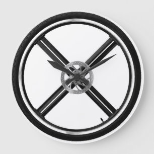Mountain Bike Wheel Large Clock