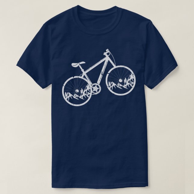 Mountain BikeCycling T-Shirt (Design Front)