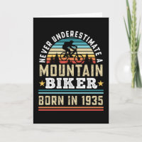 Mountain Biker born 1935 90th Birthday Gift MTB