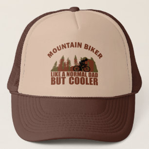 mountain biker dad like a normal dad but cooler trucker hat