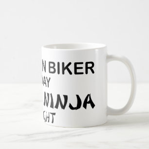 Mountain Biker Deadly Ninja by Night Coffee Mug