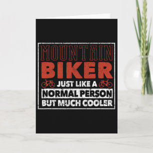 Mountain Biker Definition Funny Cycling Mtb Downhi Card