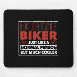 Mountain Biker Definition Funny Cycling Mtb Downhi Mouse Mat