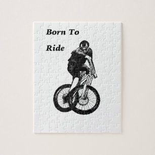 Mountain Biker MTB BMX CYCLIST Cyclo cross Jigsaw Puzzle