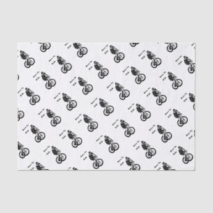Mountain Biker MTB BMX CYCLIST Cyclo cross Tissue Paper