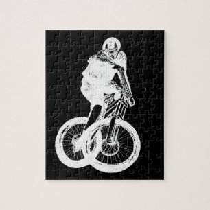 Mountain Biker MTB BMX CYCLIST Jigsaw Puzzle