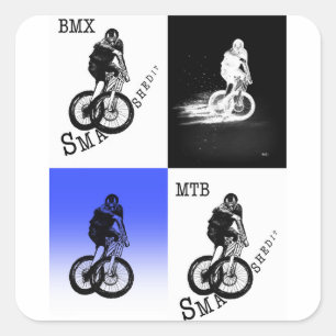 Mountain Biker MTB BMX CYCLIST Stickers