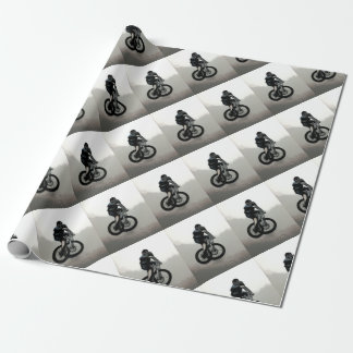 Mountain Biker MTB BMX CYCLIST Wrapping Paper