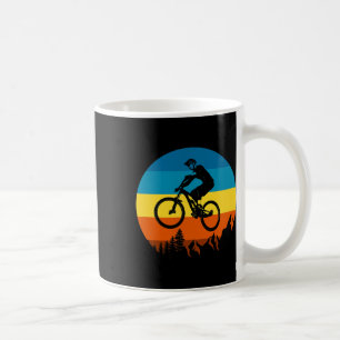 Mountain Biker Retro Sunset - Mtb Mountain Bike Coffee Mug