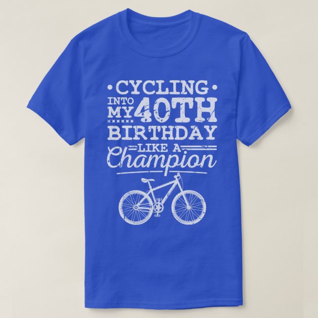 Mountain Biking 40th Birthday Men MTB T-Shirt (Design Front)