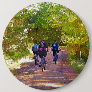 MOUNTAIN BIKING 6 CM ROUND BADGE