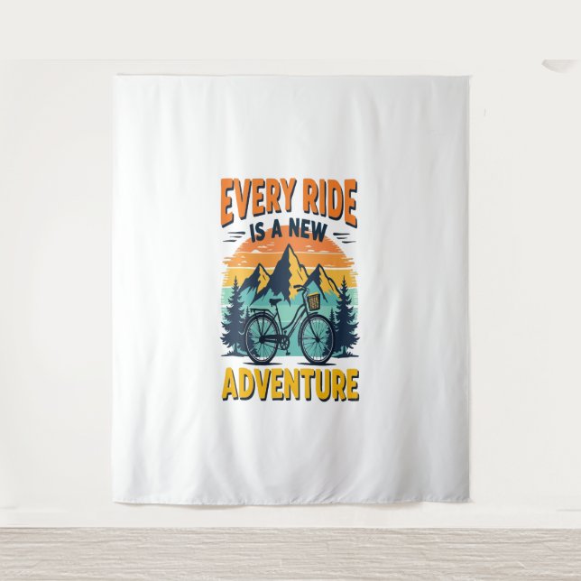 Mountain Biking Adventure Tapestry (Front)