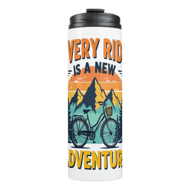 Mountain Biking Adventure Thermal Tumbler (Front)