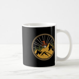 Mountain Biking Adventure Trail Mtb Cyclist Retro Coffee Mug