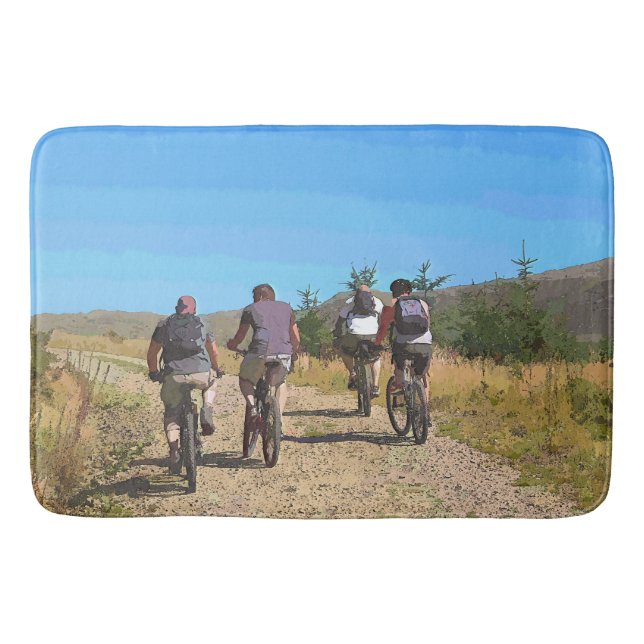 MOUNTAIN BIKING BATH MAT (Front)