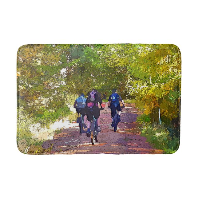 MOUNTAIN BIKING BATH MAT (Front)