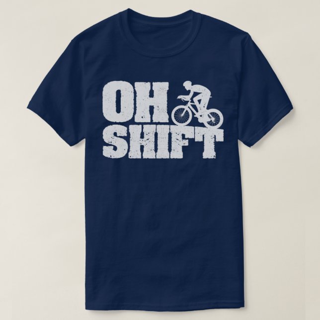 Mountain biking bicycle cyclist bicyclist T-Shirt (Design Front)