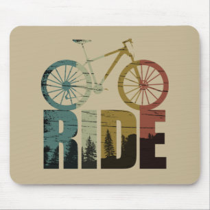Mountain biking bikerider mouse mat