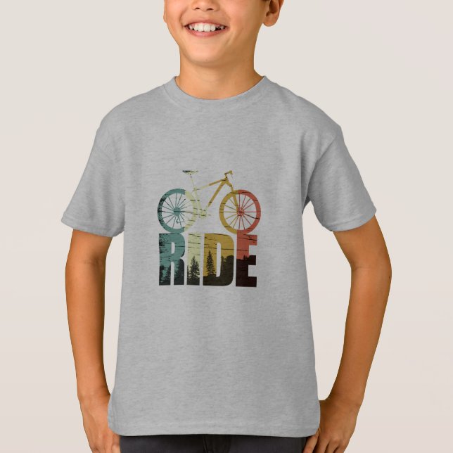 Mountain biking bikerider T-Shirt (Front)