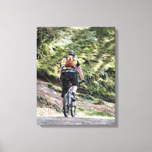 MOUNTAIN BIKING CANVAS PRINT