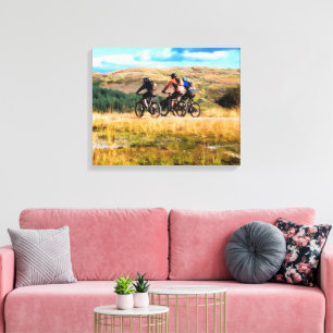 MOUNTAIN BIKING CANVAS PRINT