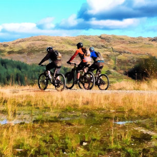 MOUNTAIN BIKING CANVAS PRINT