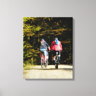 MOUNTAIN BIKING CANVAS PRINT