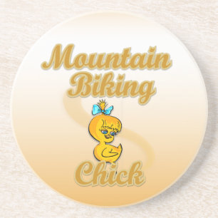 Mountain Biking Chick Coaster