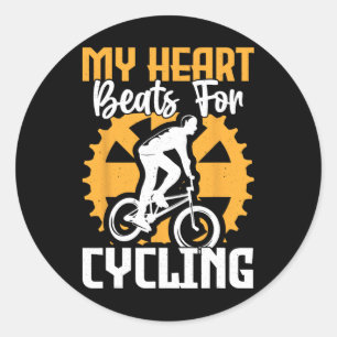 Mountain Biking Cycling Lover Road Bike Cyclist En Classic Round Sticker