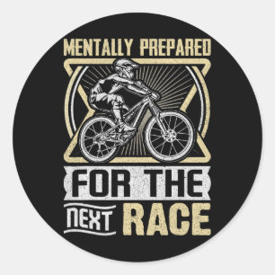 Mountain Biking Cycling Lover Road Bike Cyclist En Classic Round Sticker