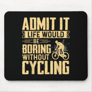 Mountain Biking Cycling Lover Road Bike Cyclist En Mouse Mat
