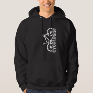 Mountain Biking Cycologist Vertical Graphic Hoodie