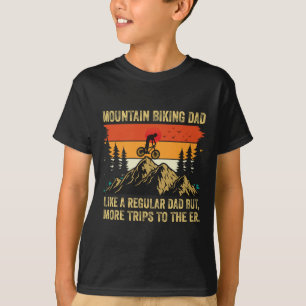 Mountain Biking Dad Funny Mens Cycling  T-Shirt