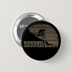 Mountain biking Downhill 6 Cm Round Badge