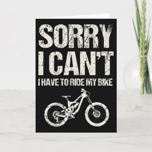 Mountain Biking Downhill Adventures Card