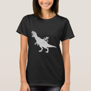 Mountain Biking Downhill Bike Cyclist T-rex Cyclin T-Shirt