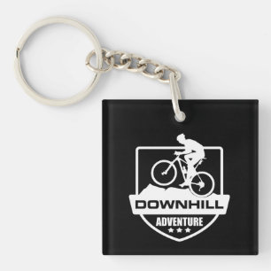 Mountain biking Downhill Key Ring
