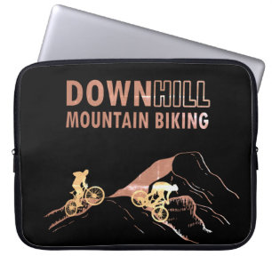 Mountain biking Downhill Laptop Sleeve