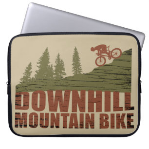 Mountain biking Downhill Laptop Sleeve