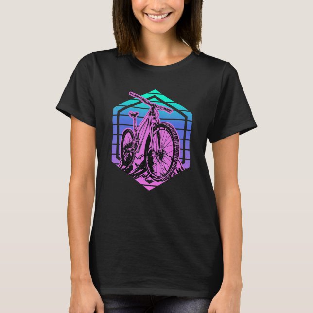 Mountain Biking Downhill Mountain Bike MTB T-Shirt (Front)