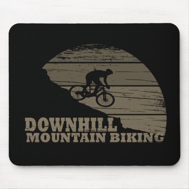 Mountain biking Downhill Mouse Mat (Front)