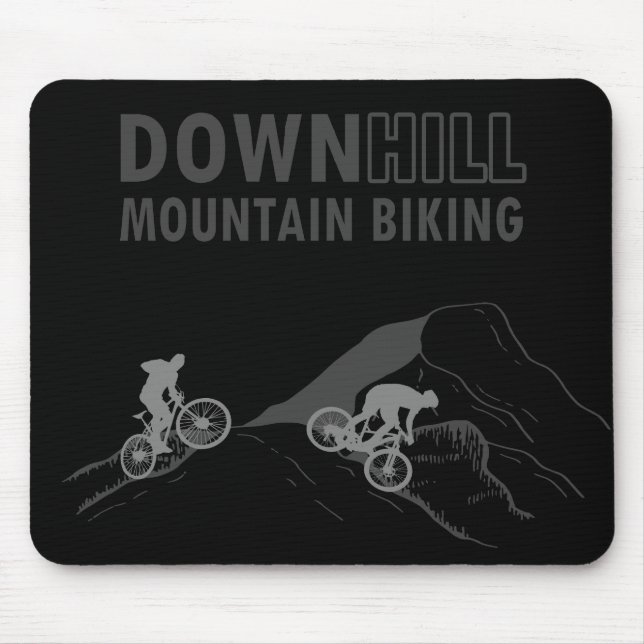 Mountain biking Downhill Mouse Mat (Front)