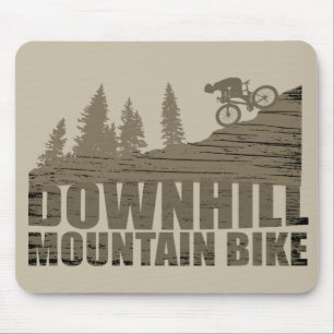 Mountain biking Downhill Mouse Mat