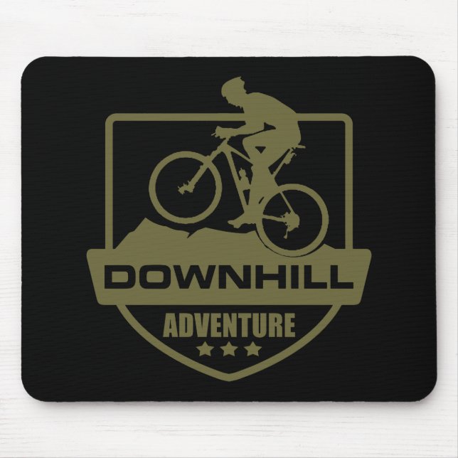 Mountain biking Downhill mtb Mouse Mat (Front)