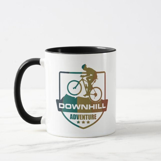 Mountain biking Downhill Mug (Left)