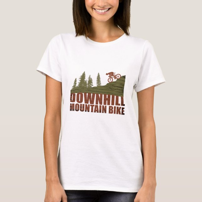 Mountain biking Downhill T-Shirt (Front)
