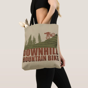 Mountain biking Downhill Tote Bag