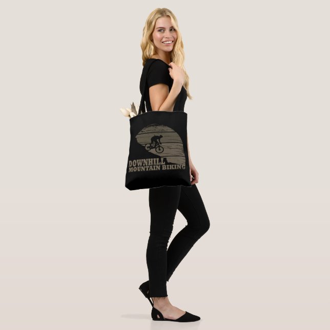 Mountain biking Downhill Tote Bag (On Model)