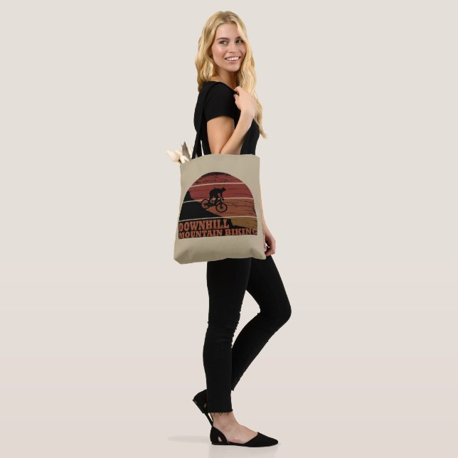 Mountain biking Downhill Tote Bag (On Model)